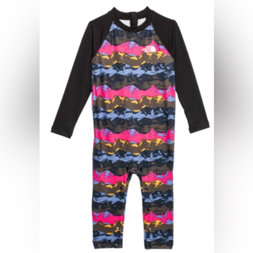 The north face swimsuit baby infant unisuit size 0/3 sun protection NWT